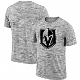 Vegas Golden Knights 2018 Heathered Black Sideline Legend Velocity Travel Performance T-Shirt,baseball caps,new era cap wholesale,wholesale hats